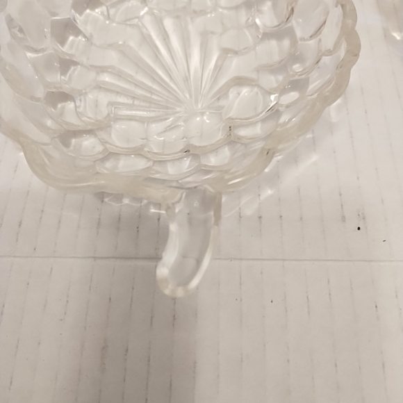 Grape Cluster Shape Candy Dishes Set Of Two Cut Glass Crystal 7" x 4.5" Vintage - Picture 8 of 8